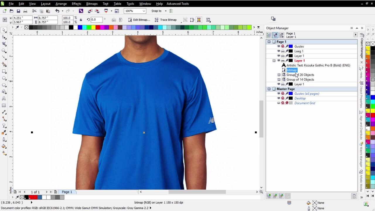 Download Mockup Kaos Polos Cdr X7 - Desain Kaos Menarik